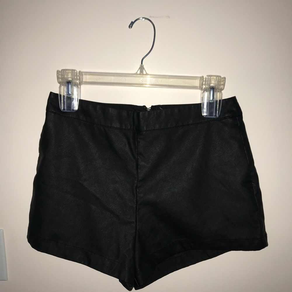 Faux Leather Shorts